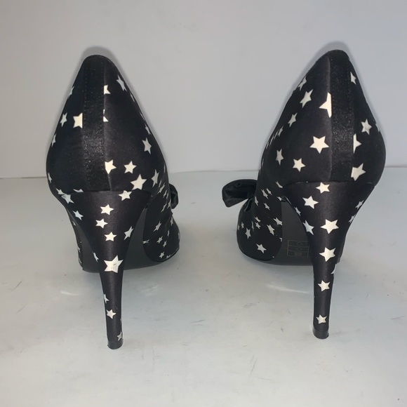 KG by Kurt Geiger Black White Star Bow Heels - Picture 9 of 12